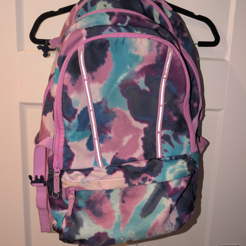 Lands' End Multicolor Tie-Dye Backpack